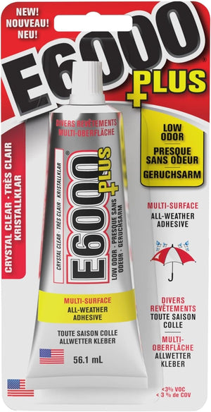 E6000 Clear 1.9 Fl Oz Plus Multipurpose Adhesive-1.9oz