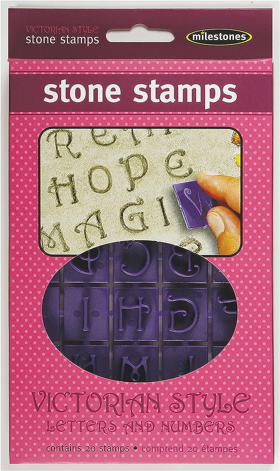 Midwest Products Co. Midwest Products Victorian Letters and Numbers Stepping Stone Stamps, Blue