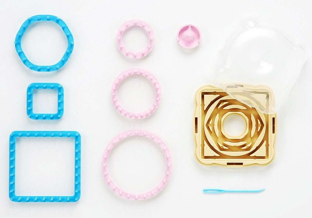 Clover "Hana-Ami" Flower Loom 6 Shape Set, Pink/Blue (3146)