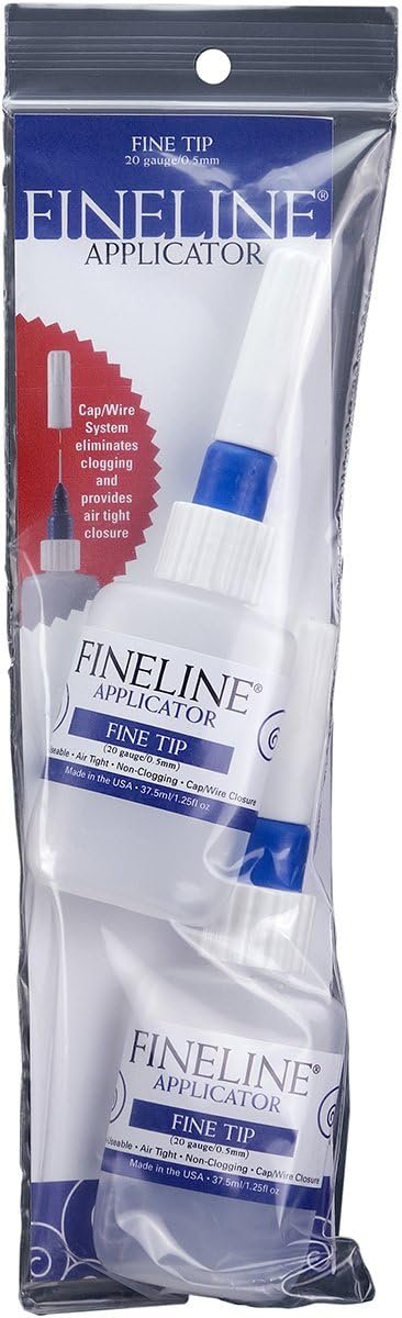 Fineline Applicators 20 Gauge Applicators & Bottles - Empty, pack of 2