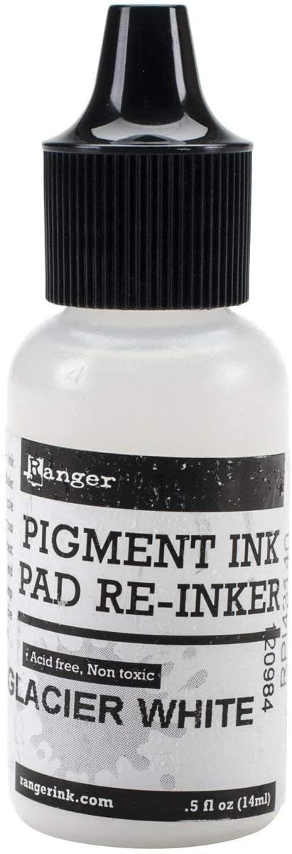 Ranger Pigment Pad Reinker .5oz-glacier White