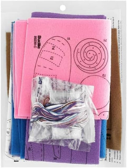 Bucilla 89239E Felt Applique Christmas Stocking Kit, 18", Sweet Treats