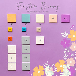 FIMO Soft & Effect Polymer Oven Modelling Clay - 57g - Set of 8 - The Easter Bunny Collection