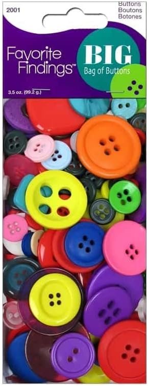 Blumenthal Lansing Company, Multi Favorite Findings 4-Ounce Big Bag of Buttons