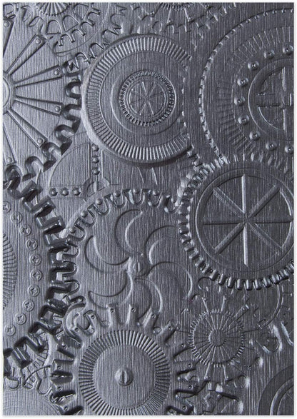 Sizzix 3-D Texture Fades Embossing Folder, Gray
