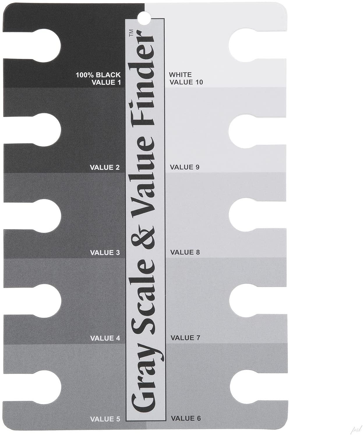 Color Wheel Pocket Guide with Gray Scale Value Finder - for both the amateur and professional artists by ASW