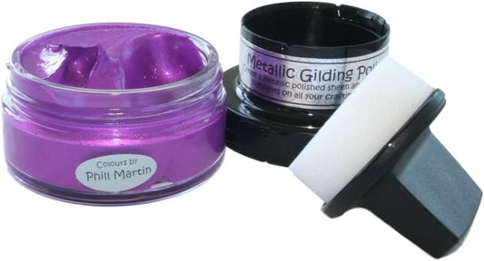 Cosmic Shimmer CSMGPPARADISE Metallic Gilding Polish, Purple Paradise