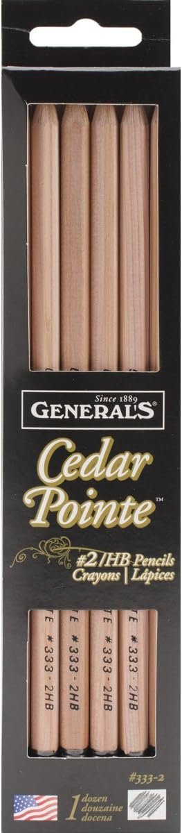 General Pencil Company Cedar Pointe No. 2 Pencil (ANG333-2)], 12-pack
