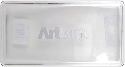 ArtBin 6902AG Slim Line Pen & Pencil Box, Small Art & Craft Organizer, [1] Plastic Storage Case, Translucent