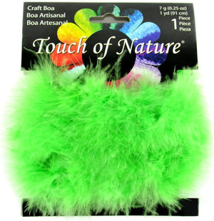 Touch of Nature 1-Piece Feather Marabou Craft Boa for Arts and Crafts, 1-Yard, Black