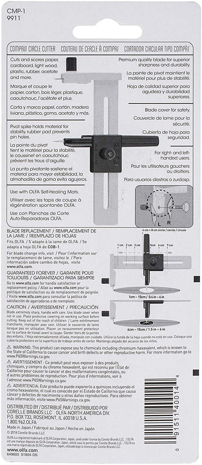OLFA 9911 CMP-1 Compass Circle Cutter