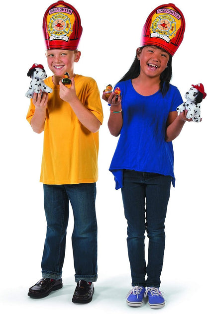 Fun Express Firefighter Rubber Duckies (Set of 12 Ducks) Fire Party Favors and Supplies