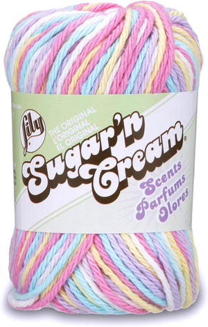 Lily 10202424093 Sugar 'N Cream Scents Yarn, 2 Ounce, Fleur De Lavander