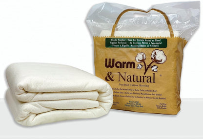 Warm Company Batting Warm & Natural Cotton Batting, Full Size 90"X96"