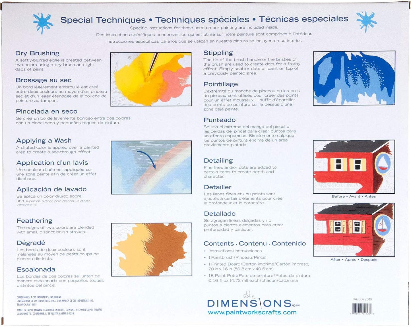 Dimensions PaintWorks Paint by Numbers Kit for Adults and Kids, Lakeside Morning, 20'' x 16''