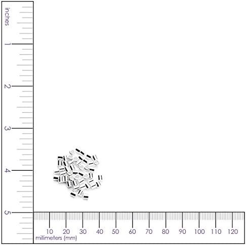 Cousin 2mm Sterling Silver Crimp Bead - 50pc