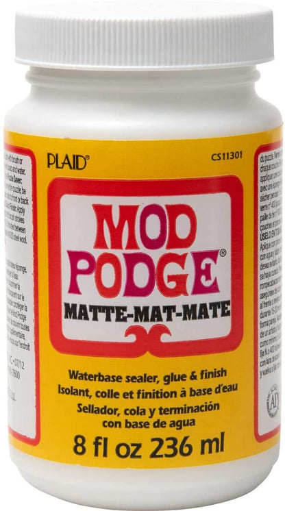 Mod Podge CS11301 Waterbase Sealer, Glue and Finish, 8 oz, Matte