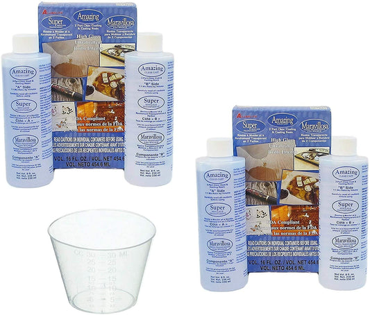 Clear Cast (2 -Pack) with Bonus 10 Disposable 1oz. Medicine Cups Graduated