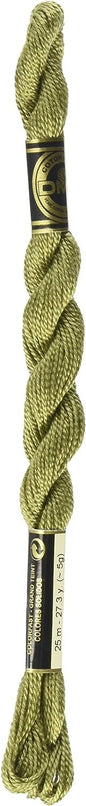 DMC 115 5-3012 Pearl Cotton Thread, Medium Khaki Green, Size 5