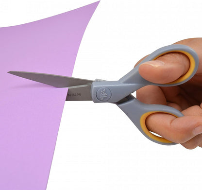 Westcott Pointed Titanium Bonded Scissors with Soft Grip Handles