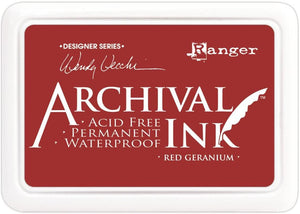 Ranger Archival Ink Pads Designer Series - Red Geranium