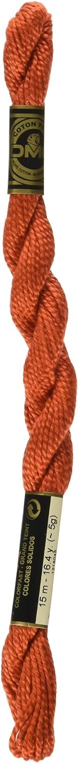 DMC 115 3-900 Pearl Cotton Thread, Dark Burnt Orange