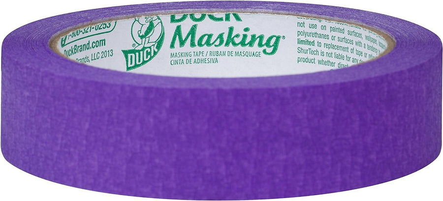 Duck 240818 Masking Tape, 0.94-Inch x 30-Yard, Red