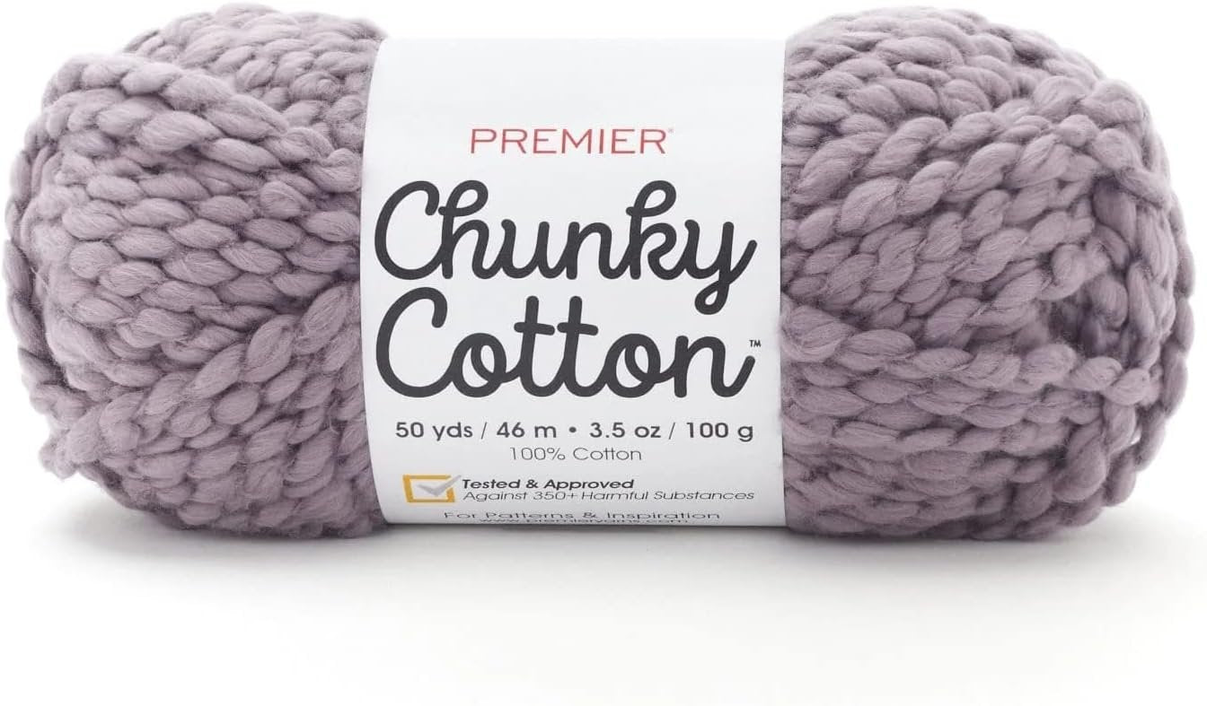 Premier Chunky Cotton, 100% Cotton, Super Bulky, Macrame, Home Decor, Machine Washable