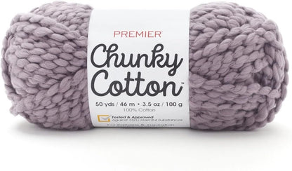 Premier Chunky Cotton, 100% Cotton, Super Bulky, Macrame, Home Decor, Machine Washable