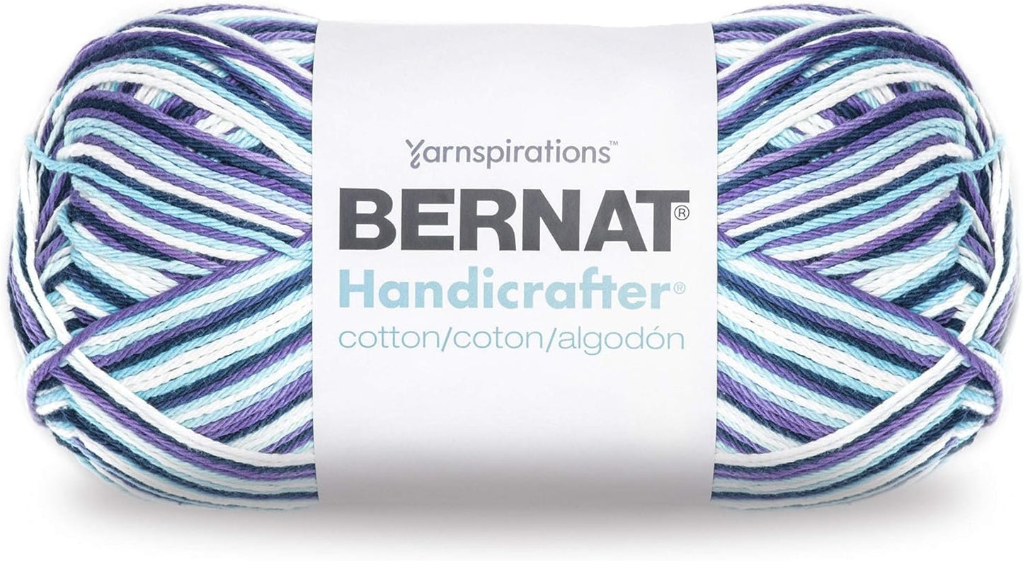 Bernat Handicrafter Cotton Yarn, Gauge 4 Medium Worsted, Moondance