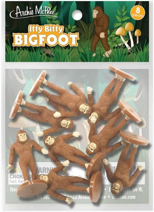 Accoutrements Archie McPhee Itty Bitty Bigfoot 8 Pack