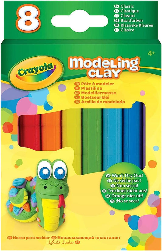 Crayola Modeling Clay, 4.8 Ounce Pack, Set of 8 Classic Colors