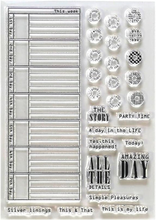 Elizabeth Craft Clear Stamps-All The Details -CS235