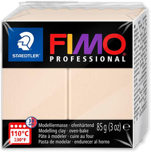 Staedtler 8004 FIMO Professional Oven-Hardening Polymer Modelling Clay - Pack of 4 x 85g Blocks - Neutral Colours