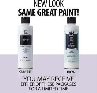 FolkArt, Clear Primer, 8 oz, 8 Fl Oz (Pack of 1)