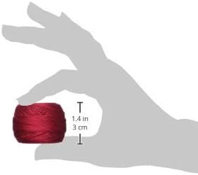 DMC 116 8-304 Pearl Cotton Thread Balls, Medium Red, Size 8