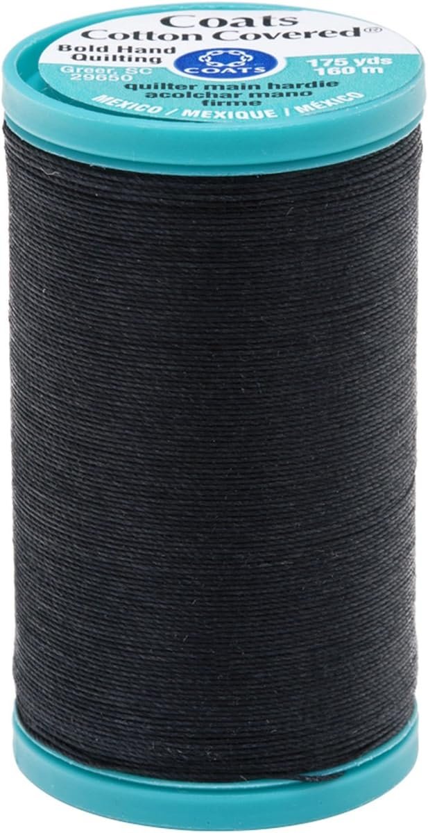 Coats Bold Hand Quilting Thread, 175-Yard, Black