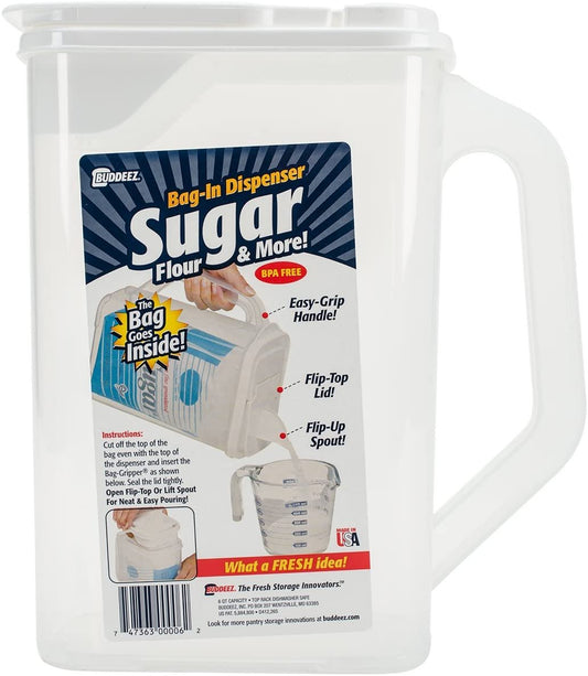 Bag in Sugar Dispenser (Clear) (10"H x 9"W x 5"D)
