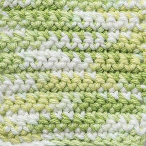 Lily Sugar 'N Cream The Original Ombre Yarn, 2oz, Gauge 4 Medium, 100% Cotton, Key Lime Pie - Machine Wash & Dry