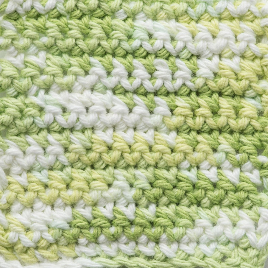 Lily Sugar 'N Cream The Original Ombre Yarn, 2oz, Gauge 4 Medium, 100% Cotton, Key Lime Pie - Machine Wash & Dry