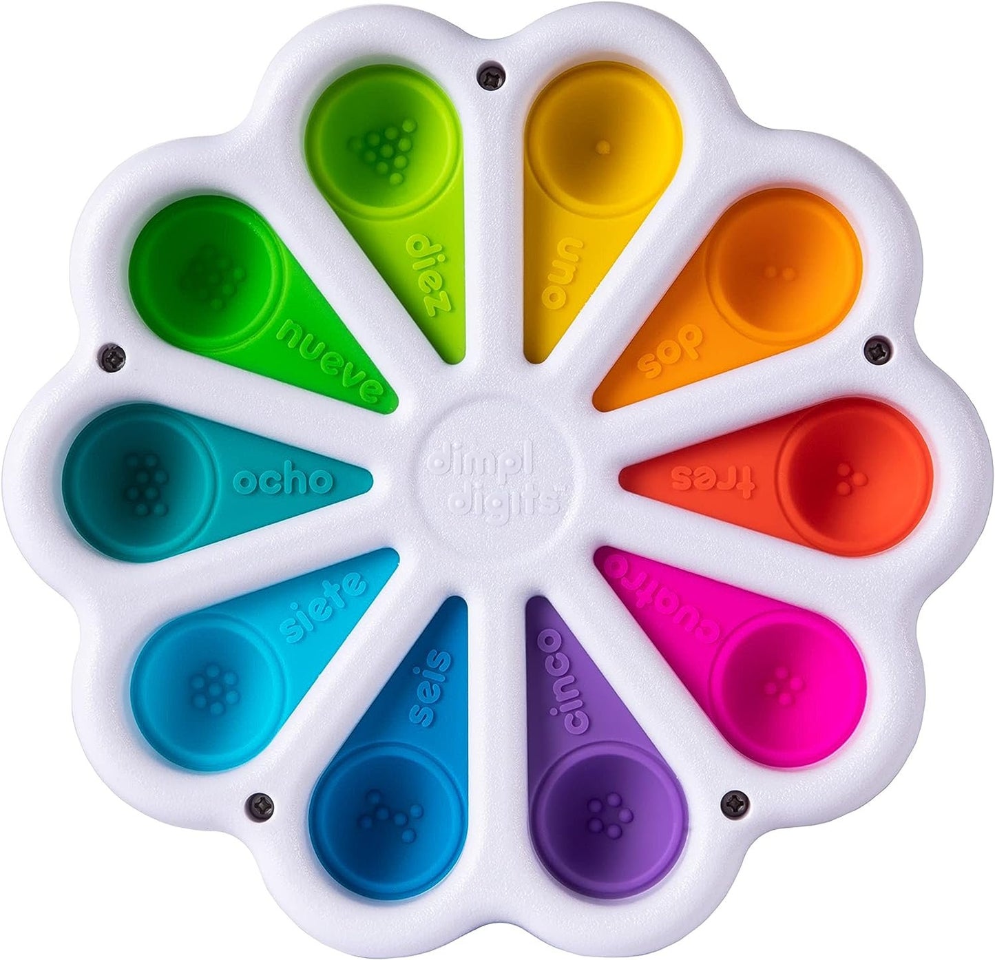 Fat Brain Toys Dimpl Digits, Number Learning Toy for Toddlers, Early Development, Educational, Push and Pop, Sensory Toy for Babies, Colourful Toy for Boys and Girls Aged 2 Years and Older