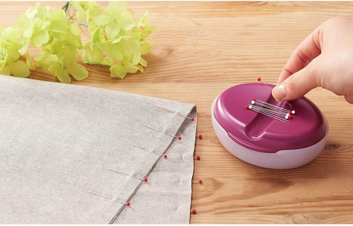 CLOVER Magnet Pin Caddy, Bordeaux, 4 Height x 31 Length x 1.4 Width