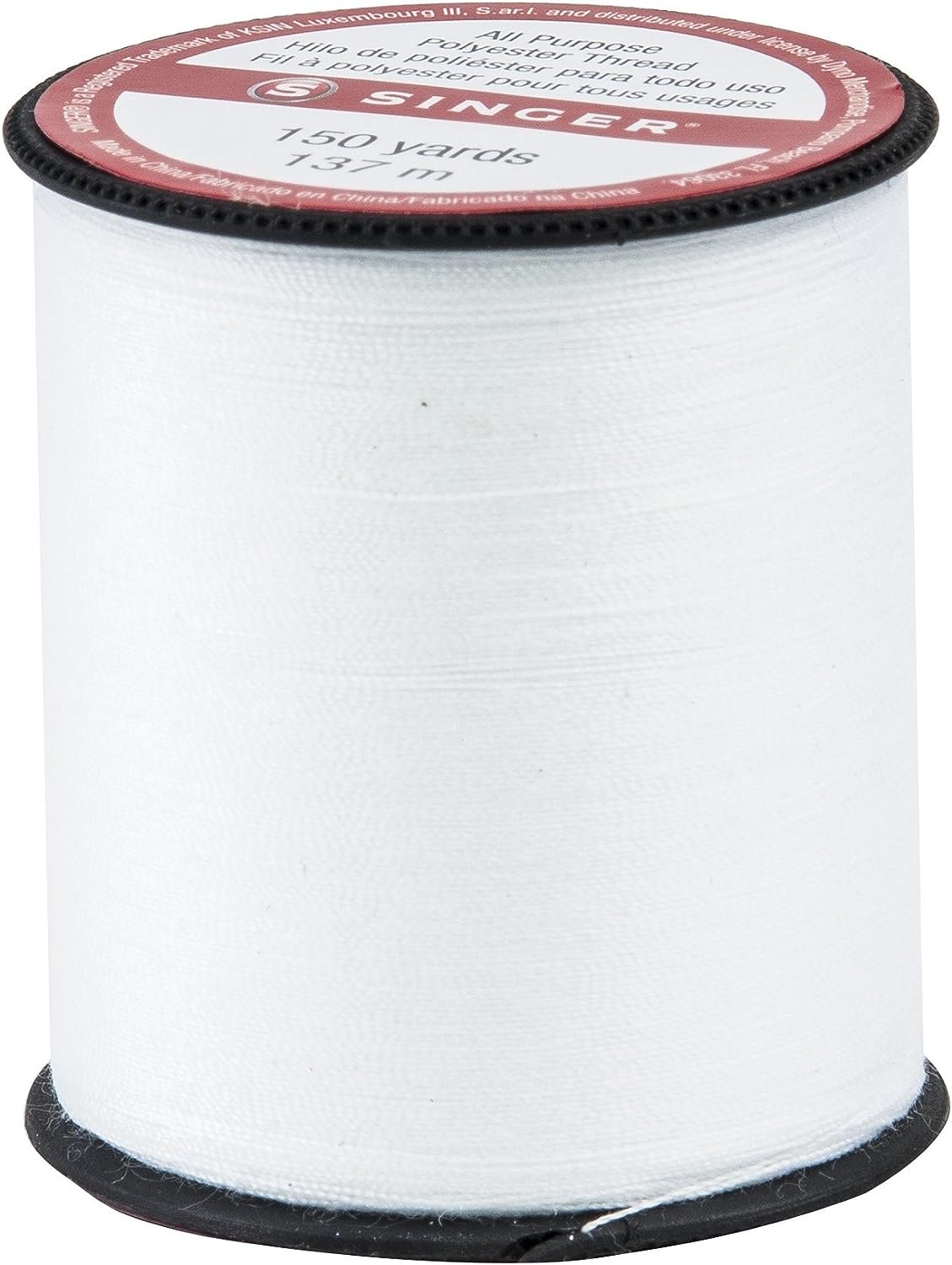 Singer 150-yard All Purpose Polyester Thread, 1-Pack, White