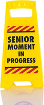 Boxer Gifts 'Senior Moment' Novelty Desk Warning Sign | Funny Desk Accessory | Hilarious Colleague Secret Santa Gift