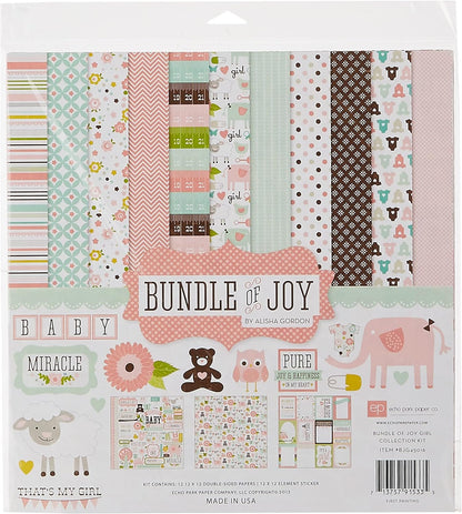 Echo Park Paper Company Echo Park Paper BJG45016 Bundle of Joy Girl Collection Scrapbooking Kit