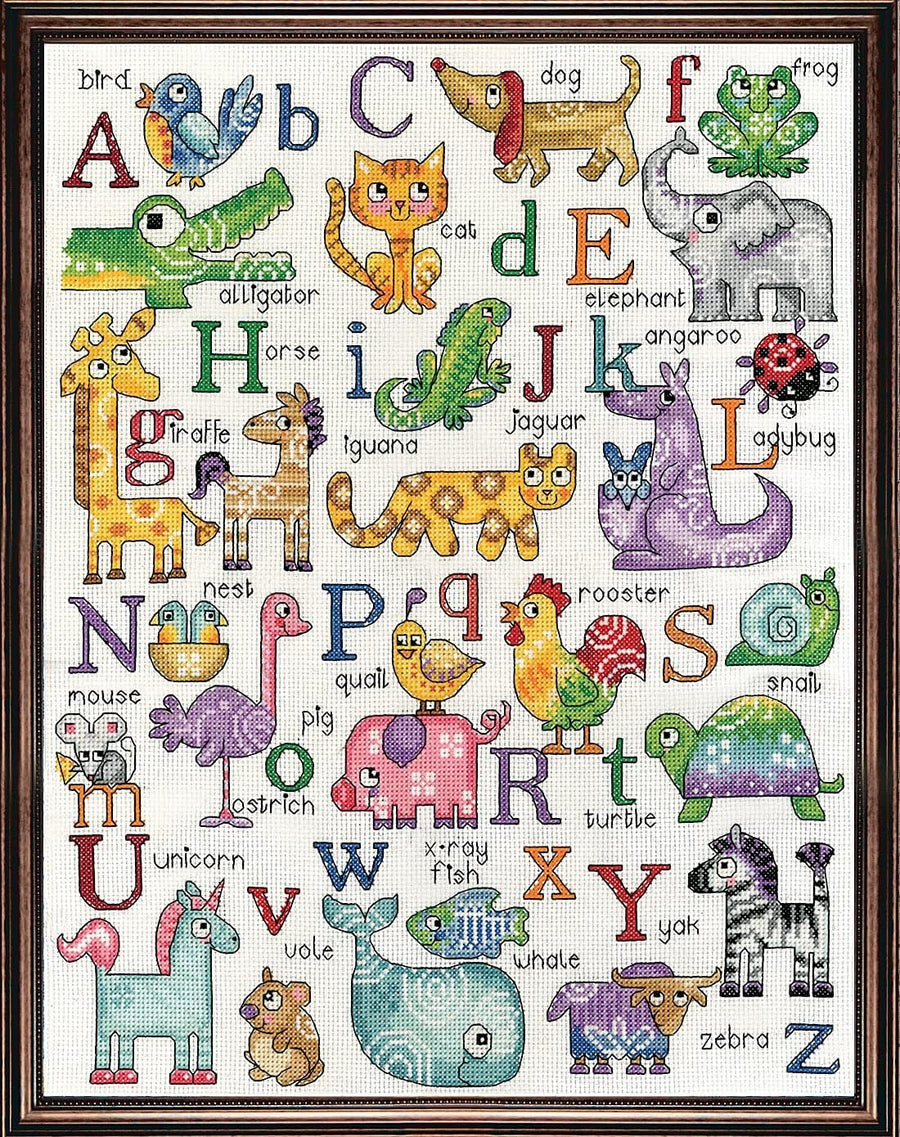 Design Works Crafts 2852 ABC Sampler Counted Cross Stitch Kit, 12 by 16"