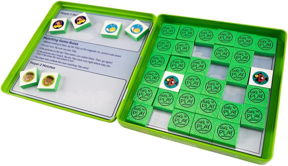 PlayMonster Take 'N Play Anywhere — Checkers — Magnetic Travel Game — Fun on The Go! — for Ages 4+