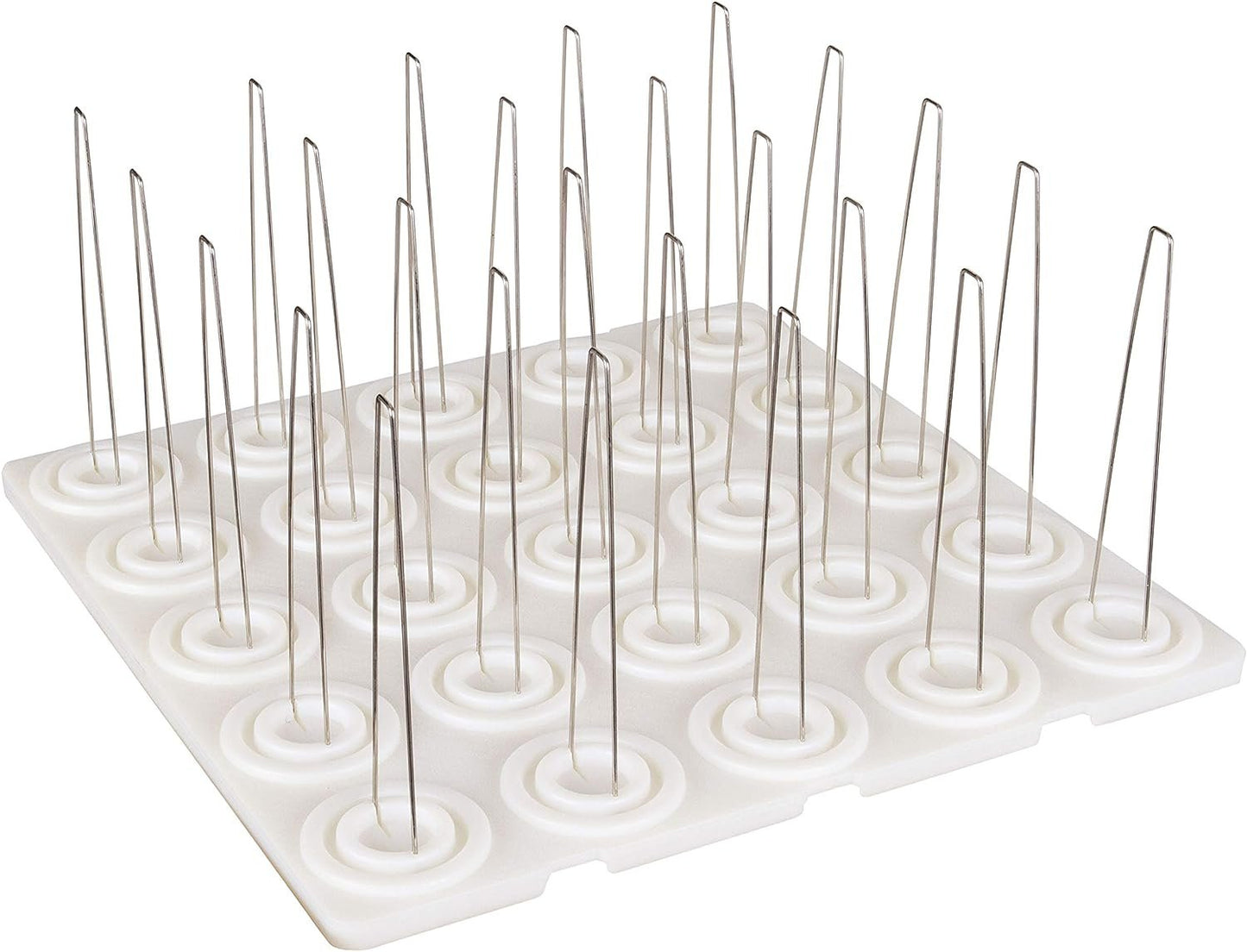 ArtBin 6901AB Cone Thread Tray, Sewing & Embroidery Serger Cone Thread Spool Assortment Organizer, Super Satchel System Accessory, Up To 25 Traditional Spools or Up To 50 Mini Spools, White