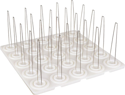 ArtBin 6901AB Cone Thread Tray, Sewing & Embroidery Serger Cone Thread Spool Assortment Organizer, Super Satchel System Accessory, Up To 25 Traditional Spools or Up To 50 Mini Spools, White