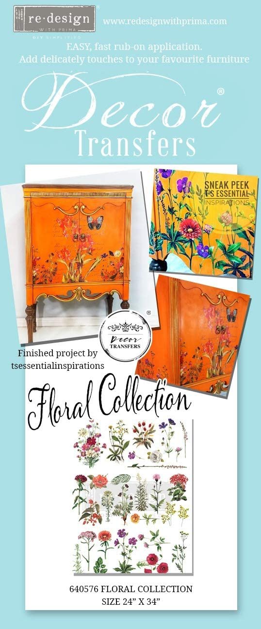 PRIMA MARKETING INC Redesign Transfer COL, Floral Collection 22"X32"